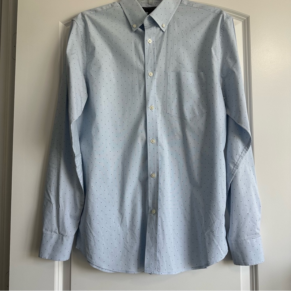 Banana Republic Light Blue Patterned Men's Shirt